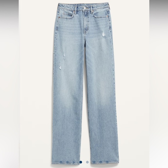 NWT Old Navy Extra High-Waisted Wide-Leg Jeans 0 - Picture 1 of 7